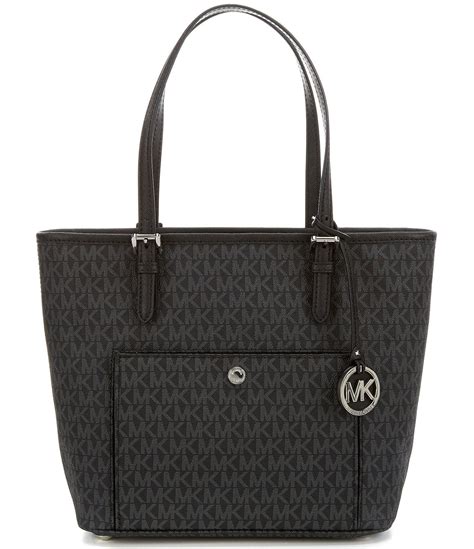 michael kors black gold jet set embellished tote